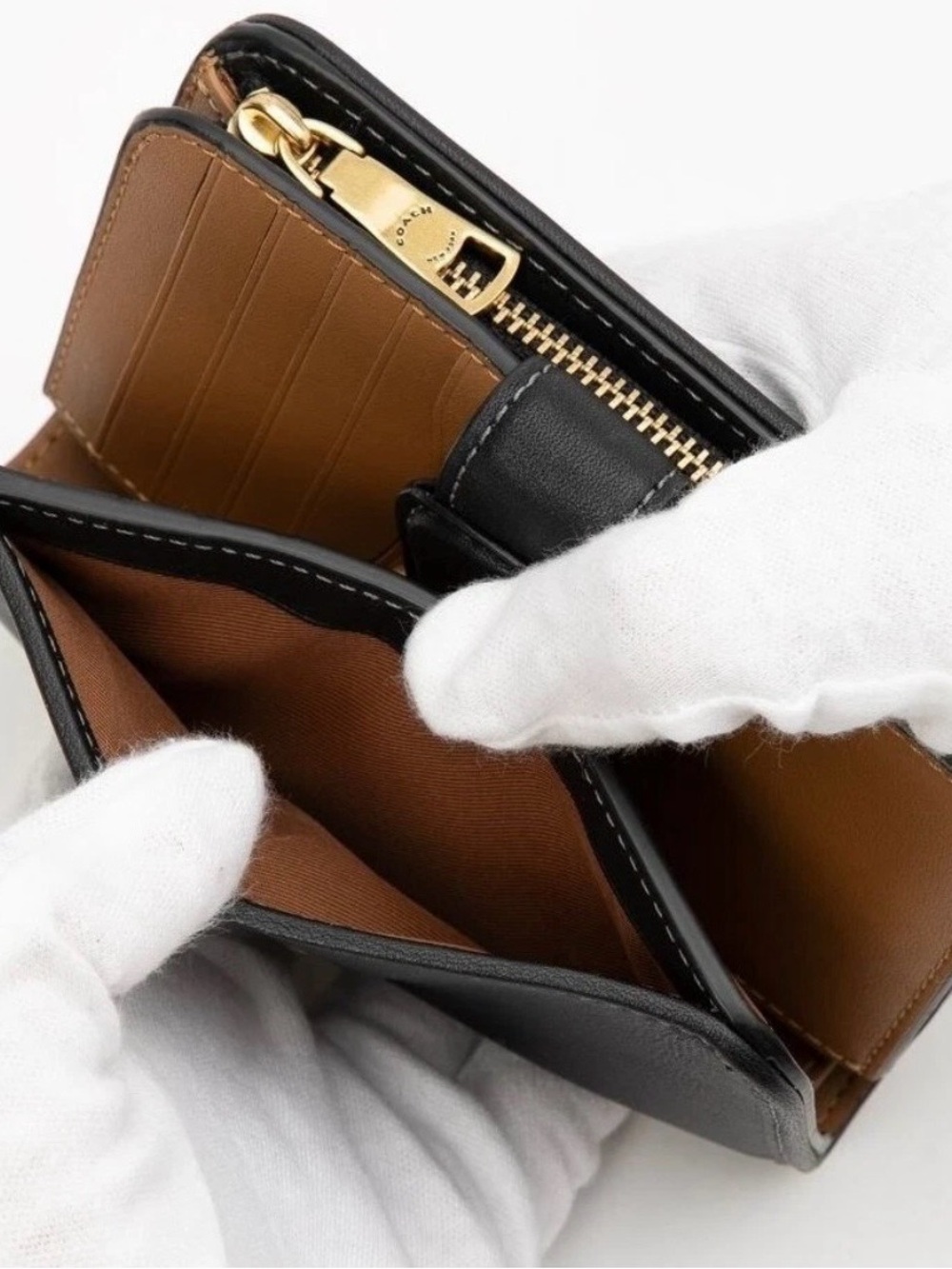 COACH Tabby Medium Wallet Leather Black CA193 outlet New With Box - Picture 10 of 10